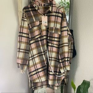 MISSGUIDED FLANNEL DRESS